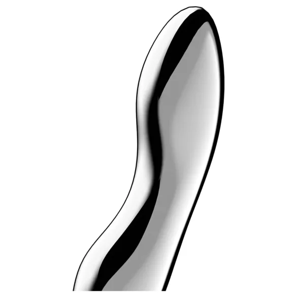 Satisfyer Cosmic Crest 2 - метален дилдо с вълнообразна форма - сребрист
