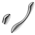 Satisfyer Pure Gravity 1 - метален дилдо с релеф - сребрист