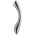 Satisfyer Pure Gravity 1 - метален дилдо с релеф - сребрист
