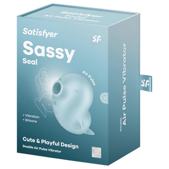 Satisfyer Sassy Seal - вибратор за клитор с въздушни вълни - тюркоаз