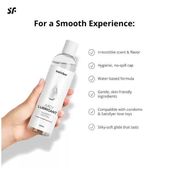 Satisfyer - лубрикант на водна основа - нежен - 300 мл