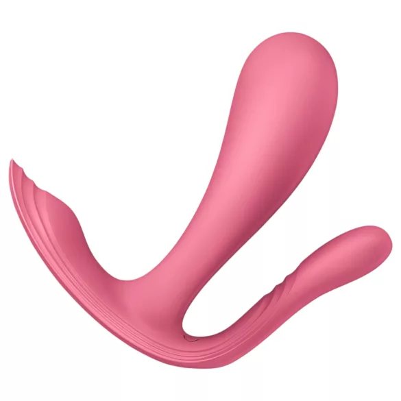 Satisfyer Top Secret+ - носим вибратор за G-точка и анална стимулация (розов)