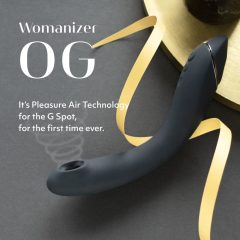  Womanizer OG - акумулаторен вибратор 2в1 (черен)