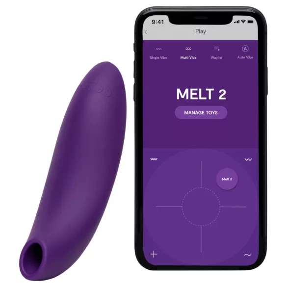 We-Vibe Melt 2 - вибратор за клитор с въздушни вълни, управляван чрез приложение (лилав)