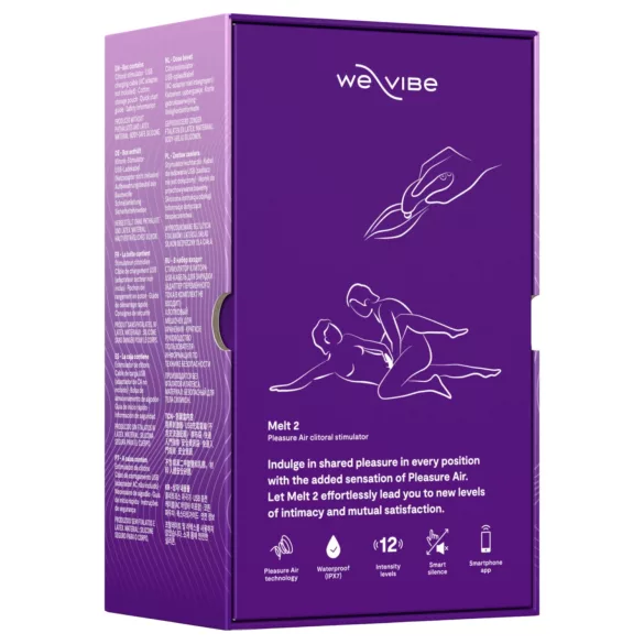 We-Vibe Melt 2 - вибратор за клитор с въздушни вълни, управляван чрез приложение (лилав)