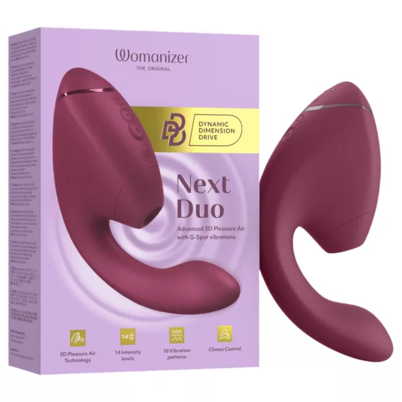 Womanizer Next Duo - 2 в 1 вибратор за G-точка (розов)