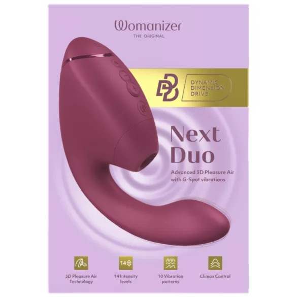 Womanizer Next Duo - 2 в 1 вибратор за G-точка (розов)