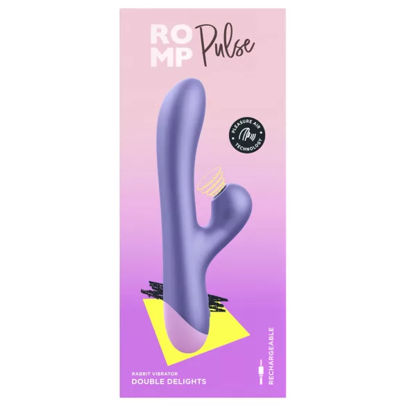 ROMP Pulse - G-точка вибратор с въздушна стимулация на клитор - лилав