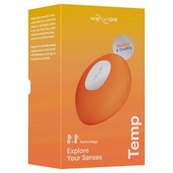 We-Vibe Temp - охлаждащ-затоплящ вибратор за клиторна стимулация (оранжев)