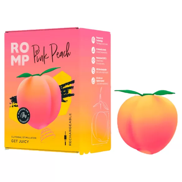 Romp Pink Peach - вибратор с въздушни вълни (розов)