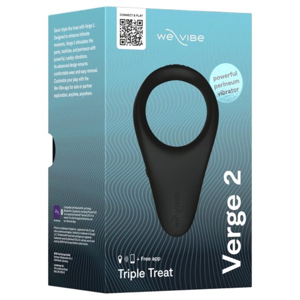 We-Vibe Verge 2 - вибриращ пенис ринг - смарт функция - черен