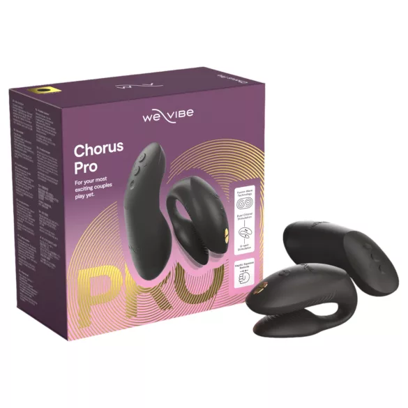 We-Vibe Chorus Pro - вибратор за двойки с приложение и дистанционно управление (черен)