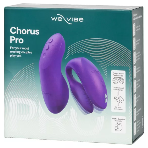 We-Vibe Chorus Pro - вибратор за двойки с приложение и дистанционно управление (лилав)