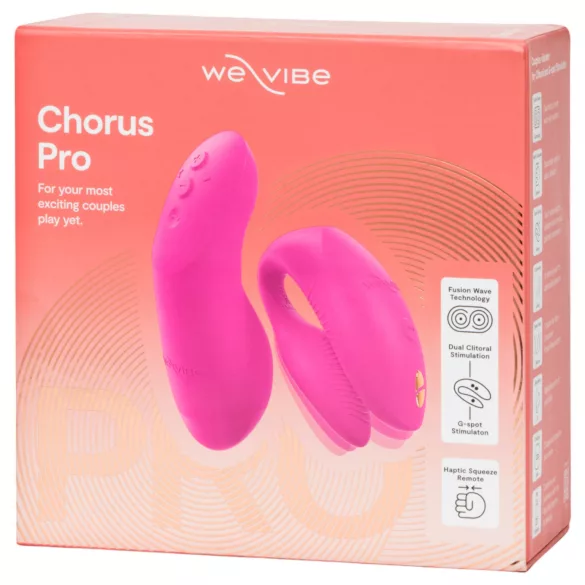 We-Vibe Chorus Pro - вибратор за двойки с дистанционно - розов