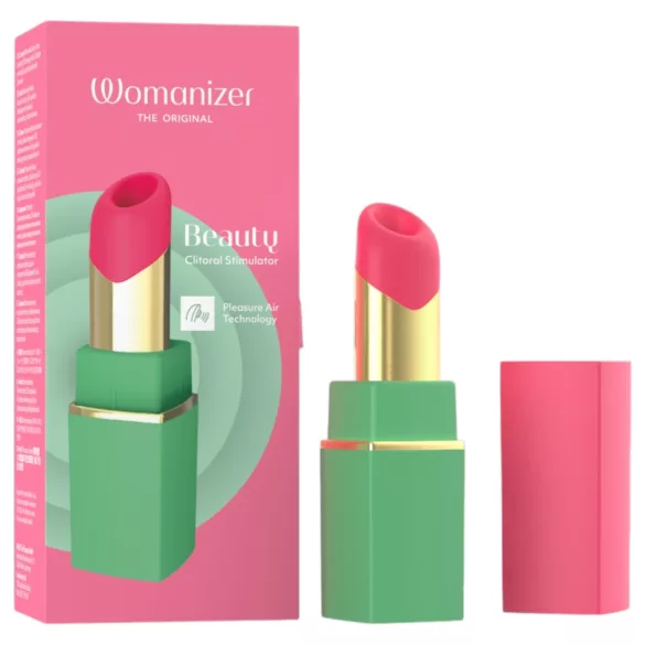 Womanizer Beauty - стимулатор за клитор с въздушни вълни във формата на червило (зелен)