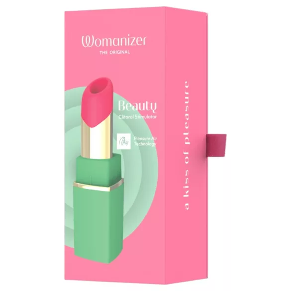 Womanizer Beauty - стимулатор за клитор с въздушни вълни във формата на червило (зелен)