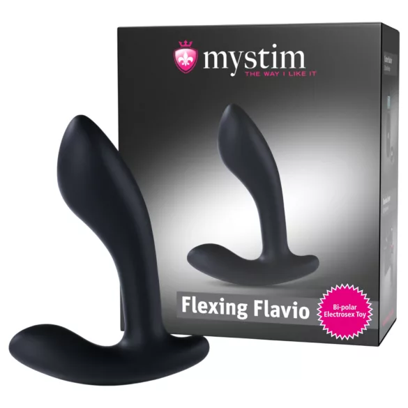 Mystim Flexing Flavio - електро простатен вибратор (черен)