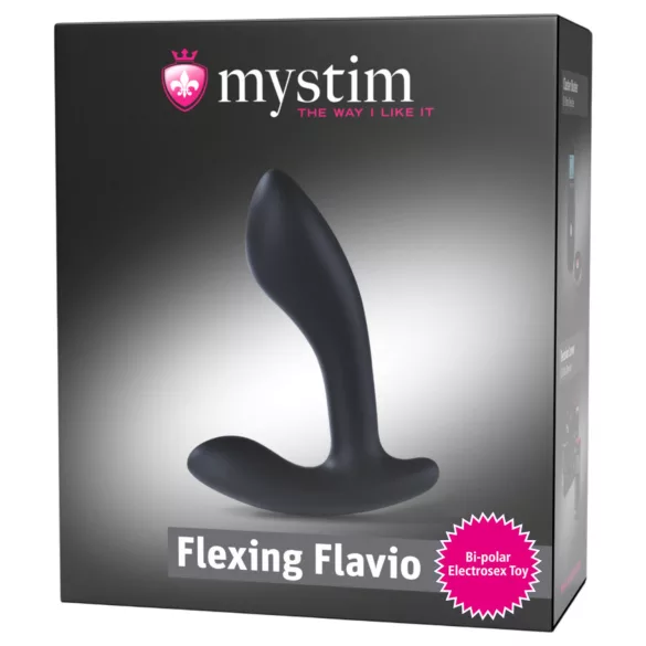 Mystim Flexing Flavio - електро простатен вибратор (черен)