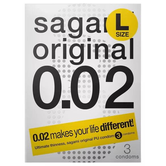 Sagami Original 0,02 L - презерватив - ултратънък - 58мм (3бр)