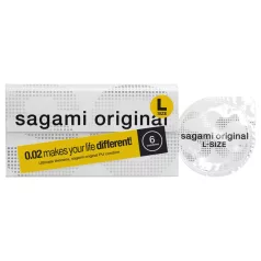   Sagami Original 0.02 L - презерватив - 58мм - 6 броя