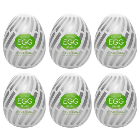 TENGA Egg Brush - мъжки мастурбатор яйце - комплект 6 броя