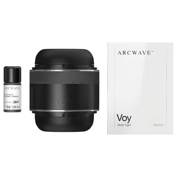 Arcwave Voy - мъжки мастурбатор със стягащ и въртящ ефект - черен