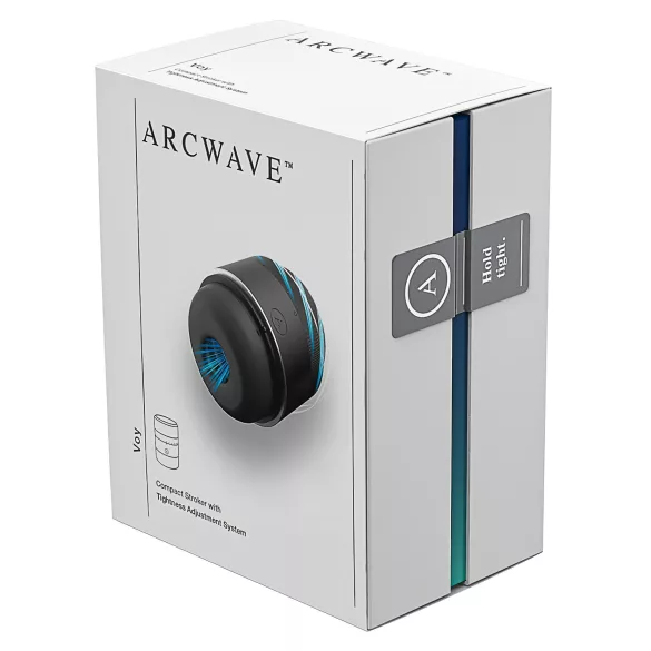 Arcwave Voy - мъжки мастурбатор със стягащ и въртящ ефект - черен