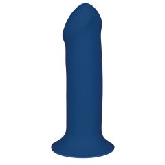   Hitsens 1 - податлив пенис дилдо със залепващи се подложки (син)