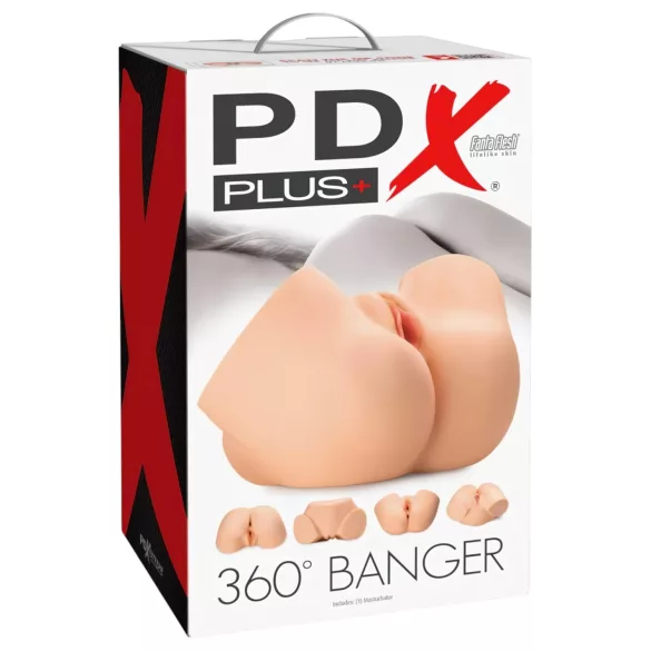 PDX 360 Banger - мъжки мастурбатор торс - реалистична кожа - натурален цвят