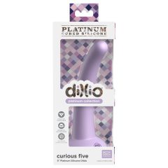   Dillio Curious Five - лепкав силиконов вибратор (15 см) - лилав