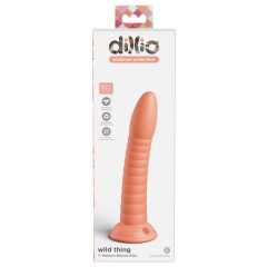   Dillio Wild Thing - дилдо с жлебове (19 см) - оранжево