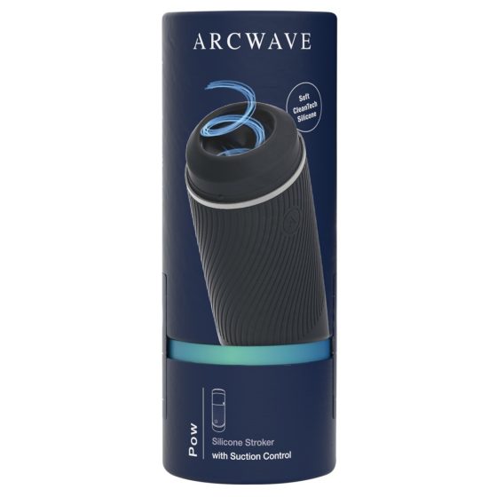 Arcwave Pow - мастурбатор с ръчно засмукване (черен)