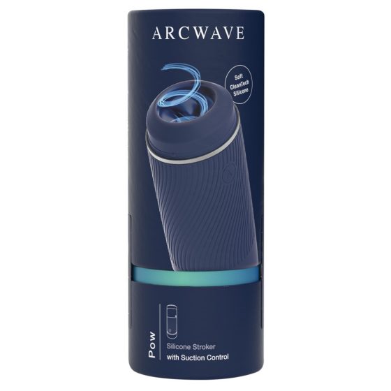 Arcwave Pow - мастурбатор с ръчно засмукване (син)