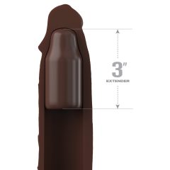   X-TENSION Elite 3 - обвивка за пенис с пръстен за пенис (кафява)