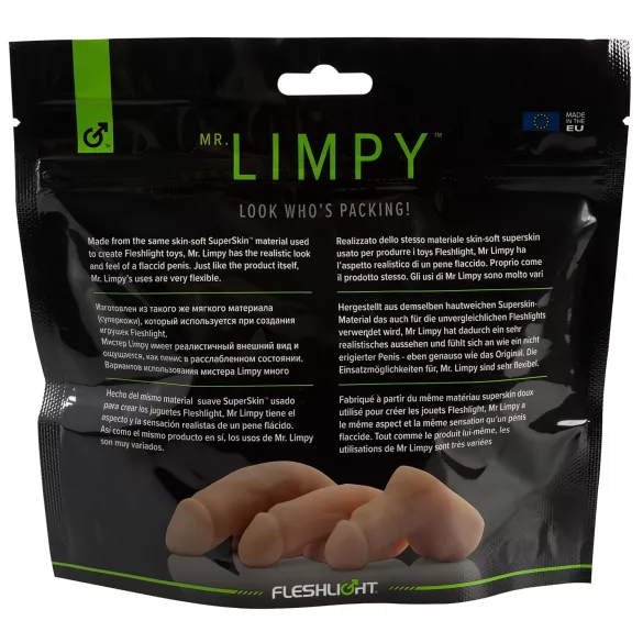 Fleshlight - Mr. Limpy - голям реалистичен дилдо (естествен цвят)