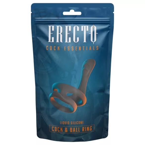 Erecto - пенис и тестис ринг - черен