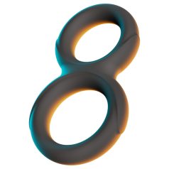 Erecto - двойна пенис пръстен (черно)