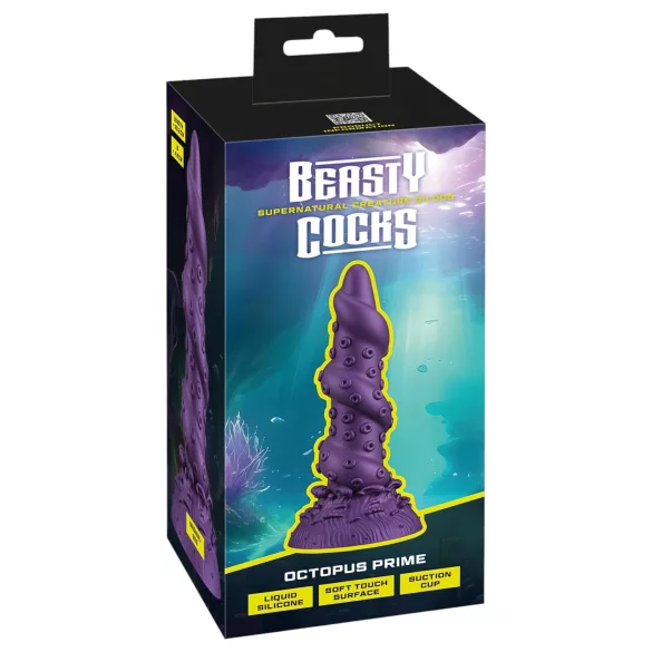 Beasty Cocks - дилдо октопод - лилав силикон