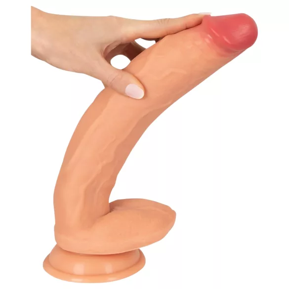 Realistixxx Real Giant - голям реалистичен дилдо с тестиси - телесен цвят