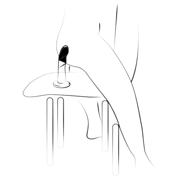 ROMP Dizi - гъвкаво силиконово дилдо - розово-оранжево