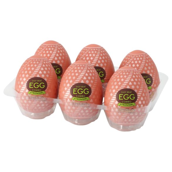 TENGA Egg Combo Stronger - масажиращо яйце (6 бр.)