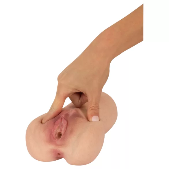 Realistixxx Real Stroker - реалистичен вагинален и анален мастурбатор (телесен цвят)