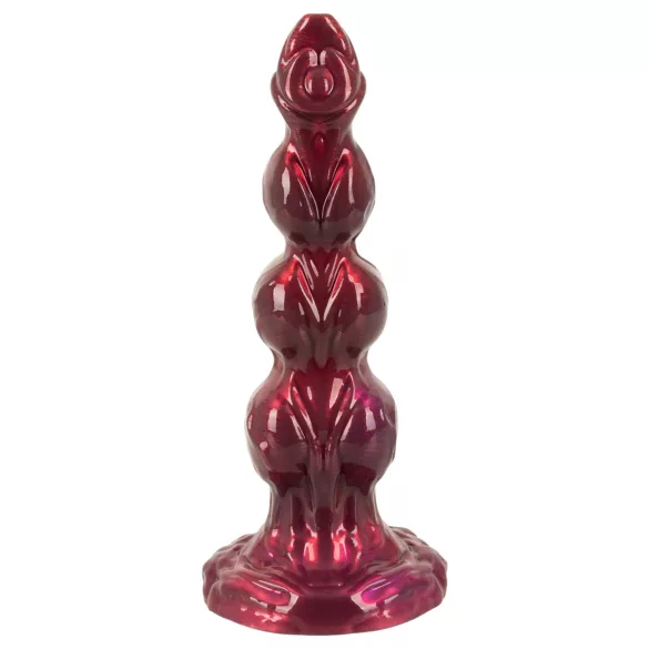 Beasty Cocks - Дилдо „Върколакът Уили“ с вендуза - бордо (21 см)