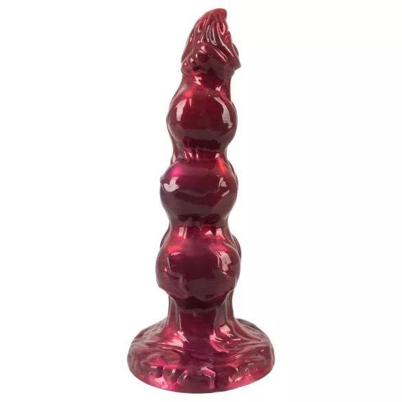 Beasty Cocks - Дилдо „Върколакът Уили“ с вендуза - бордо (21 см)