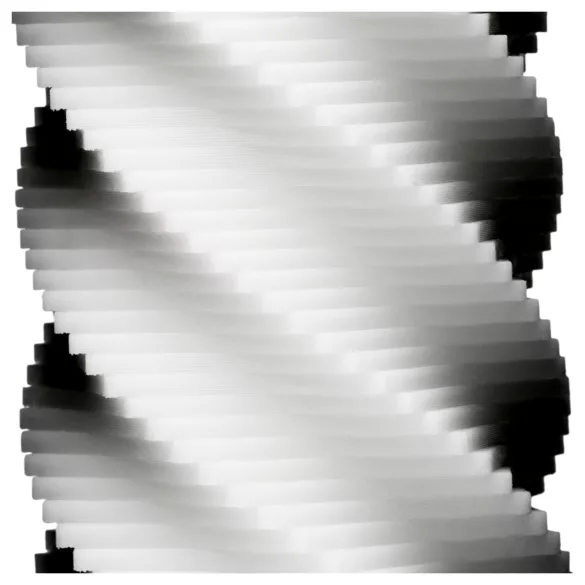 TENGA 3Dx Spiral - мастурбатор с релеф спирала (бял)