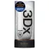 TENGA 3Dx Flow - мастурбатор с вълнообразен релеф (бял)