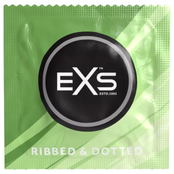 EXS - оребрени и релефни презервативи - 12 броя