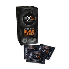   EXS Black - латексов презерватив - черен (12 броя)