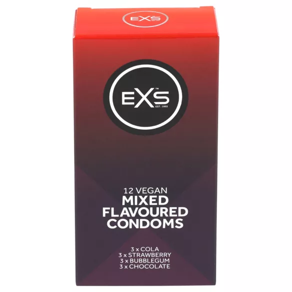 EXS - презервативи - микс вкусове - 12 броя