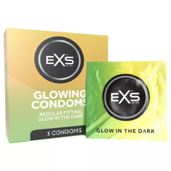 EXS Glow - светещ кондом (3 бр.)